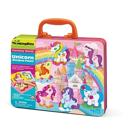 Image de 4M 404735 Thinking Kits Unicorn Window Paints, 1 Count (Pack of 1)