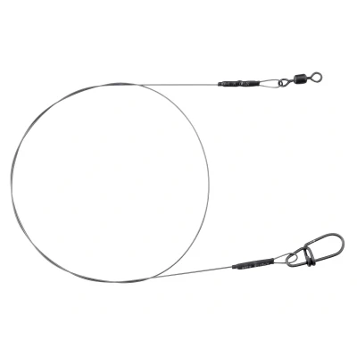 Image de Spro Matte Black 1x1 Titanium Wire Leader (1 pc) Taille : 40cm 20 kilo