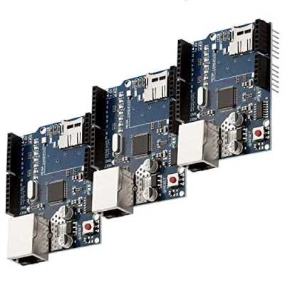 Image de AZDelivery 3X W5100 Ethernet Shield d&#039;Extension Internet Compatible avec Arduino incluant Un E Book!