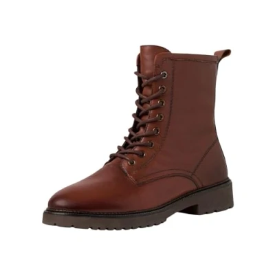Image de Marco Tozzi Bottines à plateau, Femme, Taille: 41, Cognac Cuir