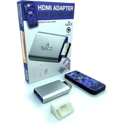 Image de Kaico Câble Adaptateur HDMI pour Le Nintendo Gamecube utilisant Logiciel GCVideo. Prend en Charge doublement de Ligne 2X et inclut la télécommande. Une Solution Plug &amp; Play Simple