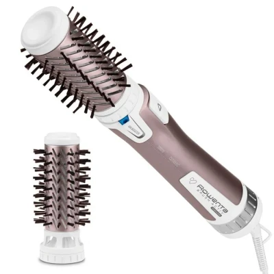 Image de Rowenta Brosse rotative à air chaud, Poils naturels, Enduit de kératine cachemire, Protège les cheveux, 2 accessoires inclus, Brush Activ Premium Care CF9540F0