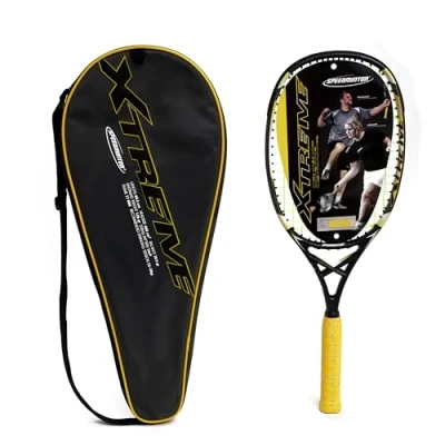 Image de Speedminton Raquette Xtreme Professionnel Argent/Noir/Jaune/Blanc Taille Unique