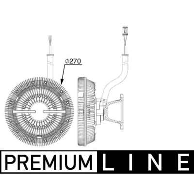 Image de Embrayage, ventilateur de radiateur MAHLE ORIGINAL CFC 243 000P