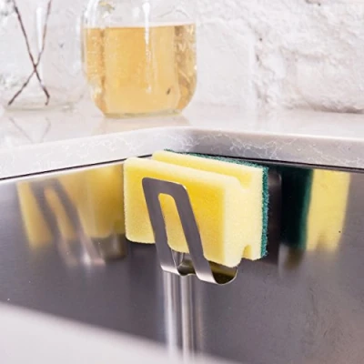 Image de Magisso 70106 Support Eponge Acier Inoxydable/Aimants Argent 7 x 5 7,5 cm