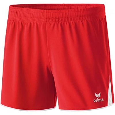 Image de Erima Femme Short Classic 5 C, Rouge/Blanc, 40 EU