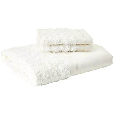 Image de Rapport Duvet Ensemble de housse couette Literie Rose et ruban surélevés Polycoton, coton polyester