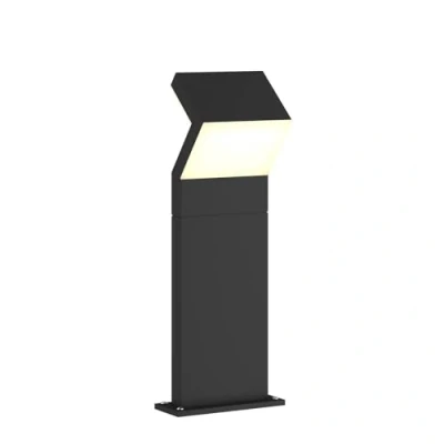 Image de Led Borne Eclairage Exterieur Havin (Moderne) en Noir Aluminium (1 lampe,à), Lumineuse Exterieur, Luminaire Lampe Jardin,