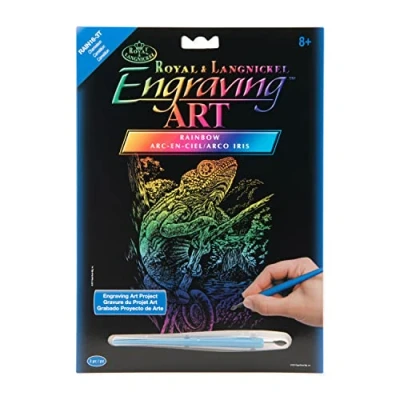 Image de Royal &amp; Langnickel RAIN16 Gravure d&#039;art arc en ciel Taille A4 Caméléon