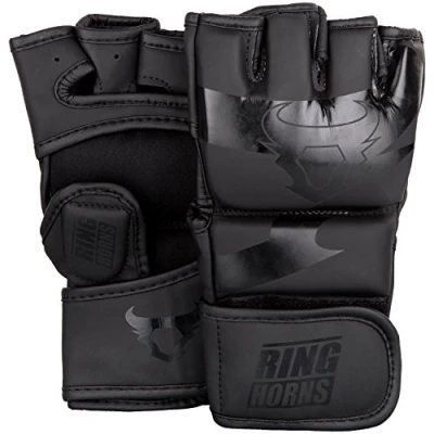 Image de Ringhorns, Charger Gants de MMA, Mixte Adulte, L, Noir/Noir