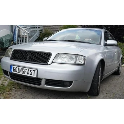 Image de Pour Audi A6 C5 4B Calandre Grille Noir Mat Nid D&#039;abeille Sans Sigle 2001 2005