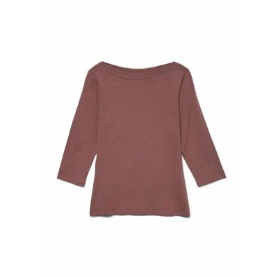 Image de VERO MODA Top Vmpanda Modal JRS Noos Haut 3/4, Grape Leaf, L Femmes