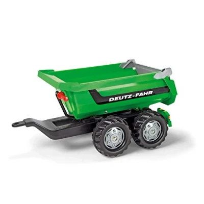 Image de Rolly Toys 12 224 0 Remorque Basculante Rollyhalfpipe Deutz fahr Double Essieux