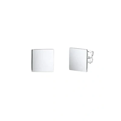 Image de Elli Viereck GEO Minimal Trend Angolare Boucles d&#039;oreilles silvercoloured, Femme, Taille: One Size, Silver coloured