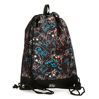 Image de ROLL ROAD Gamers Sac à dos Noir 32 x 42 cm Polyester, Noir,