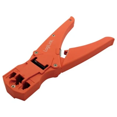 Image de Pince à sertir universelle LOGILINK Pour câbles 8P8C RJ45, 6P6C RJ12 Orange