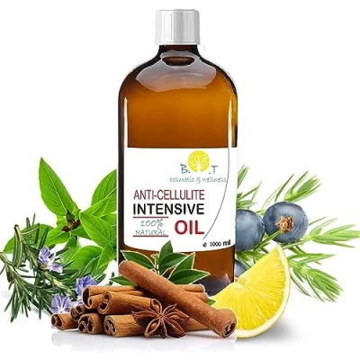 Image de Huile Anti Cellulite, Formule Unique, Pénétration 6 Fois Plus Efficace, 100% Naturelle, avec des Huiles Essentielles et Résultats Durables, Recommandée par les Professionnels 1000 ml