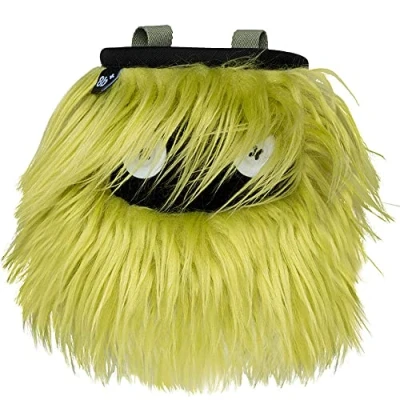 Image de 8B+ 8BPLUS Brad Sac à Craie pour Escalade et Blocage, Ceinture, Mousqueton Coffret Cadeau Inclus, Large Ouverture, Porte brosses gauchers droitiers, Jaune, Noir