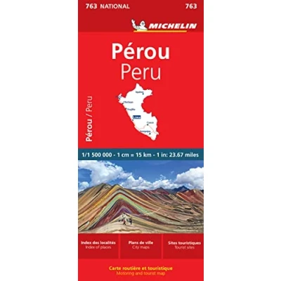 Image de Carte Nationale Pérou N763 echelle 1/1500000 Livre d’occasion Correct