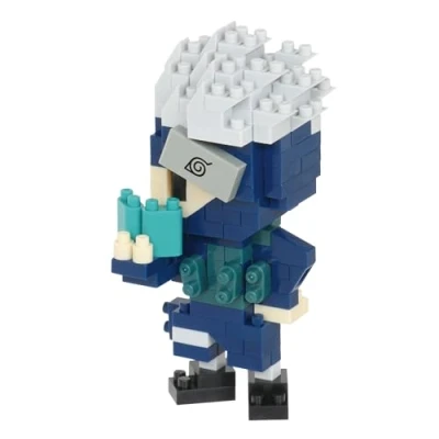 Image de Bandai Nanoblock Kakachi Hatake Naruto Shippuden Mini Figurine en Briques Jeu de Construction NBCC137