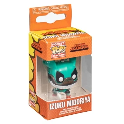 Image de Funko Pop, Keychain: My Hero Academia Deku W/Helmet, Vert
