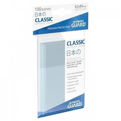 Image de Ultimate Guard 100 Pochettes de Protection en Plastique Small Size Transparentes pour Cartes Format YU Gi Oh!