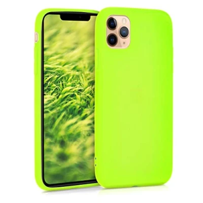 Image de kwmobile Housse Compatible avec Apple iPhone 11 Pro Max Coque de téléphone Protection Souple en Silicone Jaune Fluo