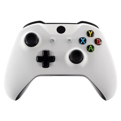 Image de eXtremeRate Coque Avant de Remplacement pour Xbox One S/X Manette, Shell Coloré Manette (Modèle 1708), Blanc