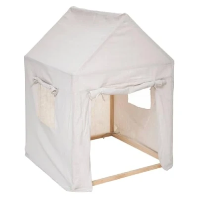 Image de Cabane enfant structure pin toile coton H116 cm Beige Atmosphera createur d&#039;interieur