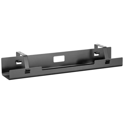 Image de DIGITUS Chemin de câbles Montage sous table pour câbles, blocs multiprises Support Bac à Guide 60 x 13,5 10,8 cm noir