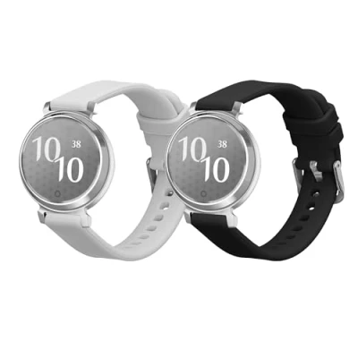 Image de kwmobile Bracelet compatible avec Garmin Lily 2 de rechange pour fitness tracker en TPU noir gris