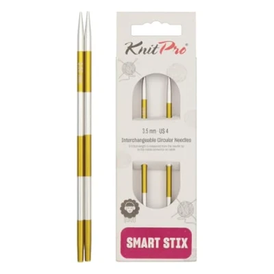 Image de KnitPro K42123 42123 SmartStix Pointe à Aiguilles, métal, Multicolore, 3,5 mm, Coloré, 3,5mm
