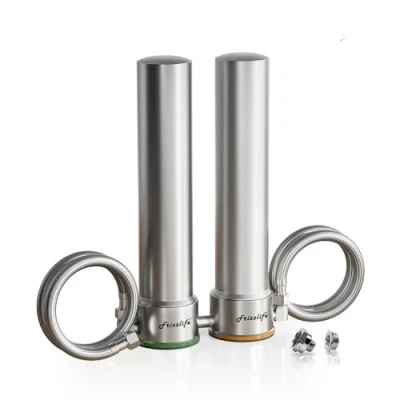 Image de Frizzlife UDS99 S Filtre à eau sous évier, 8 étapes de filtration d&#039;eau connexion directe, 0.5 Micron Réduit 99.99% Plomb, Chlore, Métaux lourds, Tartre, calcaire, Eléments certifiés NSF, Acier inox