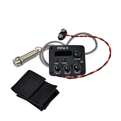 Image de Alnicov Micros de guitare Mode réglage manuel automatique EQ Tuner Préampli Égaliseur
