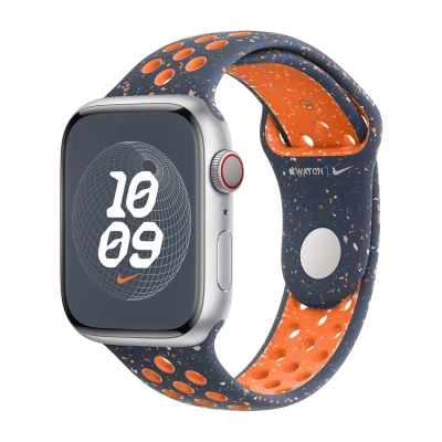 Image de Bracelet Apple Watch Original Silicones et TPU (doux) Bleu Convient aux Series 1 9 / SE Ultra (2)