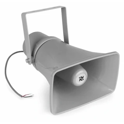 Image de Power Dynamics HS20 Haut Parleur à Pavillon, Idéal pour Système de Sonorisation, 100V, Livré avec Support Montage