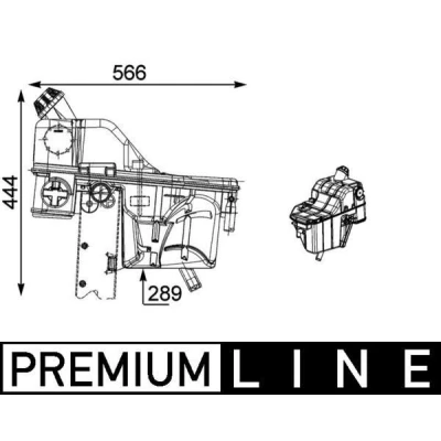 Image de MAHLE ORIGINAL CRT 54 000P Vase d&#039;Expansion avec couvercle RENAULT TRUCKS: Midlum, MAN: F 2000