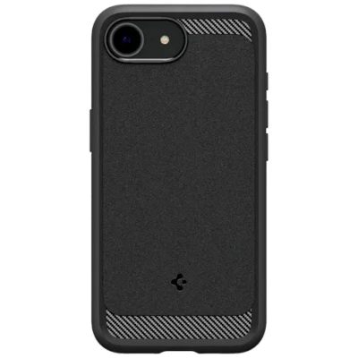 Image de Spigen Coque pour iPhone 16e, Rugged Armor MagFit, [Protection Militaire] Noir Mat