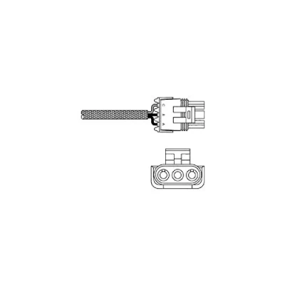 Image de DELPHI ES10996 12B1 Sonde lambda doigt, chauffé OPEL: Astra F CC, Vectra B Berline, Calibra A
