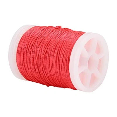 Image de Tbest Bow String, tir à l’Arc de Service Fil 120m Nylon Ring Replacement pour bowring Fournitures(Rouge)