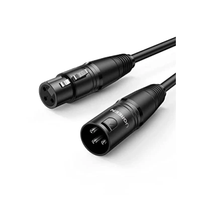 Image de UGREEN Câble XLR Microphone Mâle vers Femelle Compatible avec Table de Mixage Enceinte Caméra Amplificateur Alimentation Fantôme Hautparleur Mélangeur Console Sonorisation (10M)