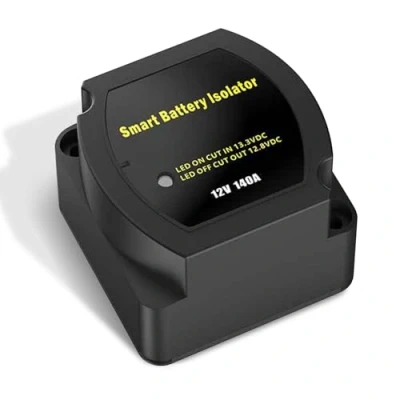 Image de double isolateur de batterie, 12 V 140 A, relais sensible à la tension, séparation contrôlé par charge automatique, coupure séparateur