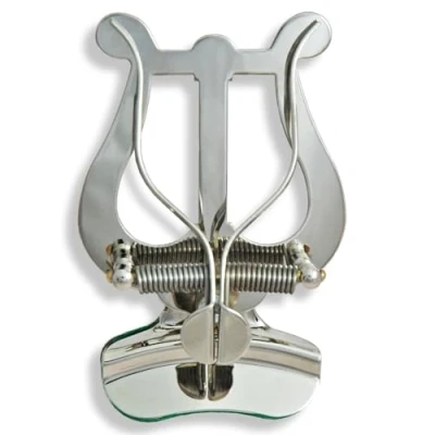 Image de Lyre lyra Porte partitions pavillon pour trompette cornet bugle Soundman® (nickelé)