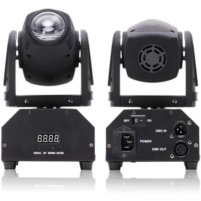 Image de UKing LED Moving Head Beams DMX Mini spot Lumière Disco RGBW 11/13 CH Pour DJ Éclairage de scène