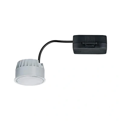 Image de Paulmann 93072 Nova spots encastrés LED Module Coin rond 3 niveaux d’intensité 50mm 6W 530lm 230V 4000K Satin gradable Spot plafond plastique