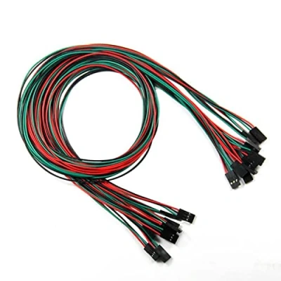 Image de Fasizi Lot de 10 câbles Dupont à 3 broches femelle vers pour imprimante 3D 70 cm