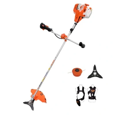 Image de RURIS RR400, Debrousailleuse, 2,8H, Bobine Coupe File Professionelle, Support Guidon Rrgonomique, Disque Triple, Harnais de Sécurité Ergonomique, Orange