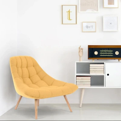 Image de Lot de 2 fauteuils Danios Tissu Jaune