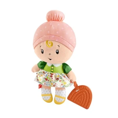 Image de Fisher Price Ma Première Poupée Câline Jouet sensoriel pour Les bébés à partir de 6 Mois, Articles Vendus séparément, HXK44