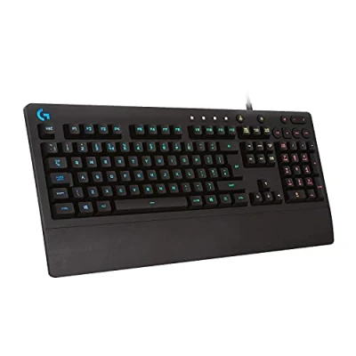 Image de Logitech G213 Prodigy Tastiera Gaming Cablata, LIGHTSYNC RGB,Tasti Retroilluminati, Resistente Agli Schizzi,Tasti Personalizzabili, Controlli Dedicati Multimediali,Layout QWERTY USInternazionale,Nero